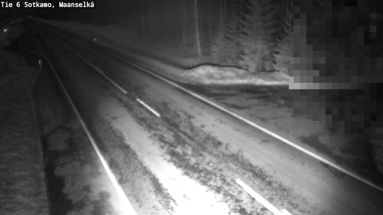 Weather Camera Image Väg 6 Sotkamo, Maanselkä, Sotkamo, Kainuu