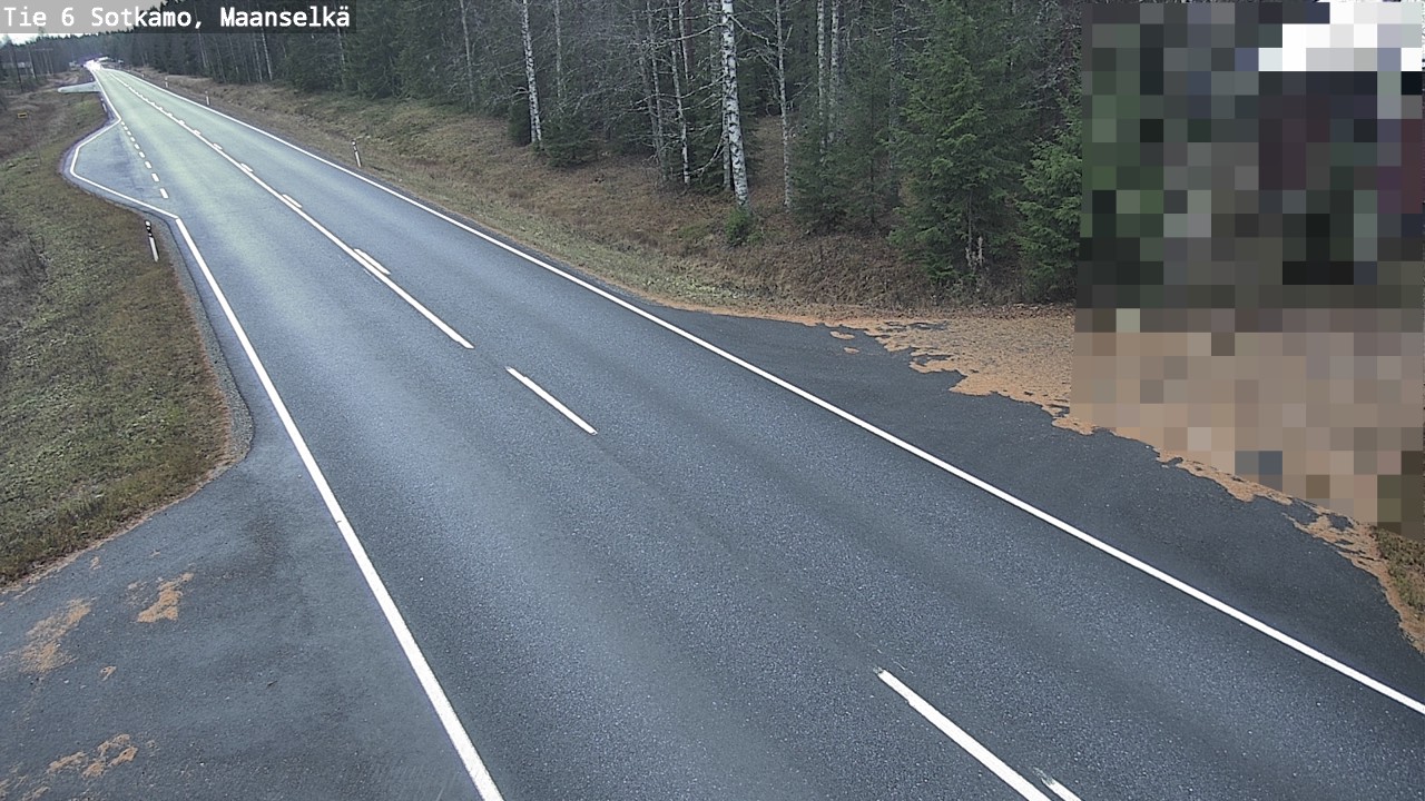 Kelikamerat Kuva Tie 6 Sotkamo, Maanselkä, Sotkamo, Kainuu