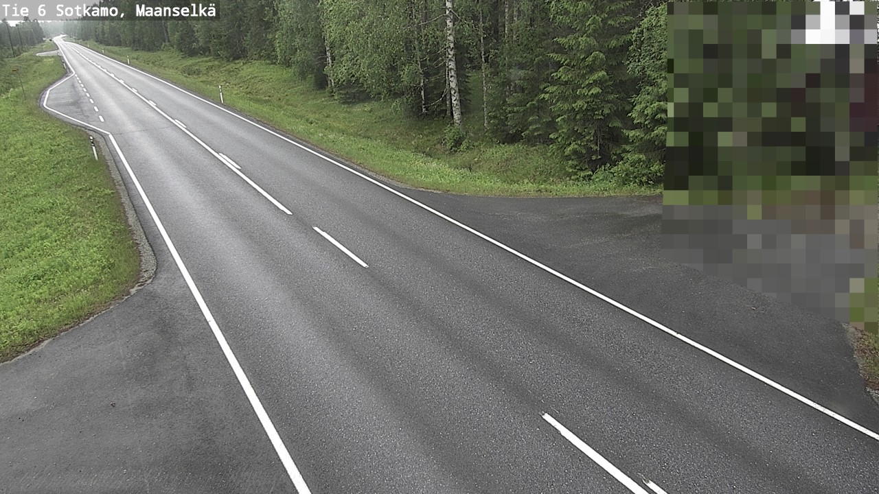 Weather Camera Image Väg 6 Sotkamo, Maanselkä, Sotkamo, Kainuu