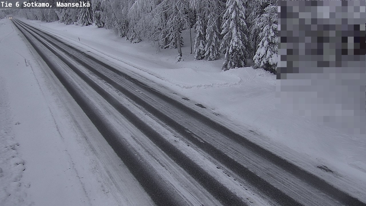 Weather Camera Image Väg 6 Sotkamo, Maanselkä, Sotkamo, Kainuu