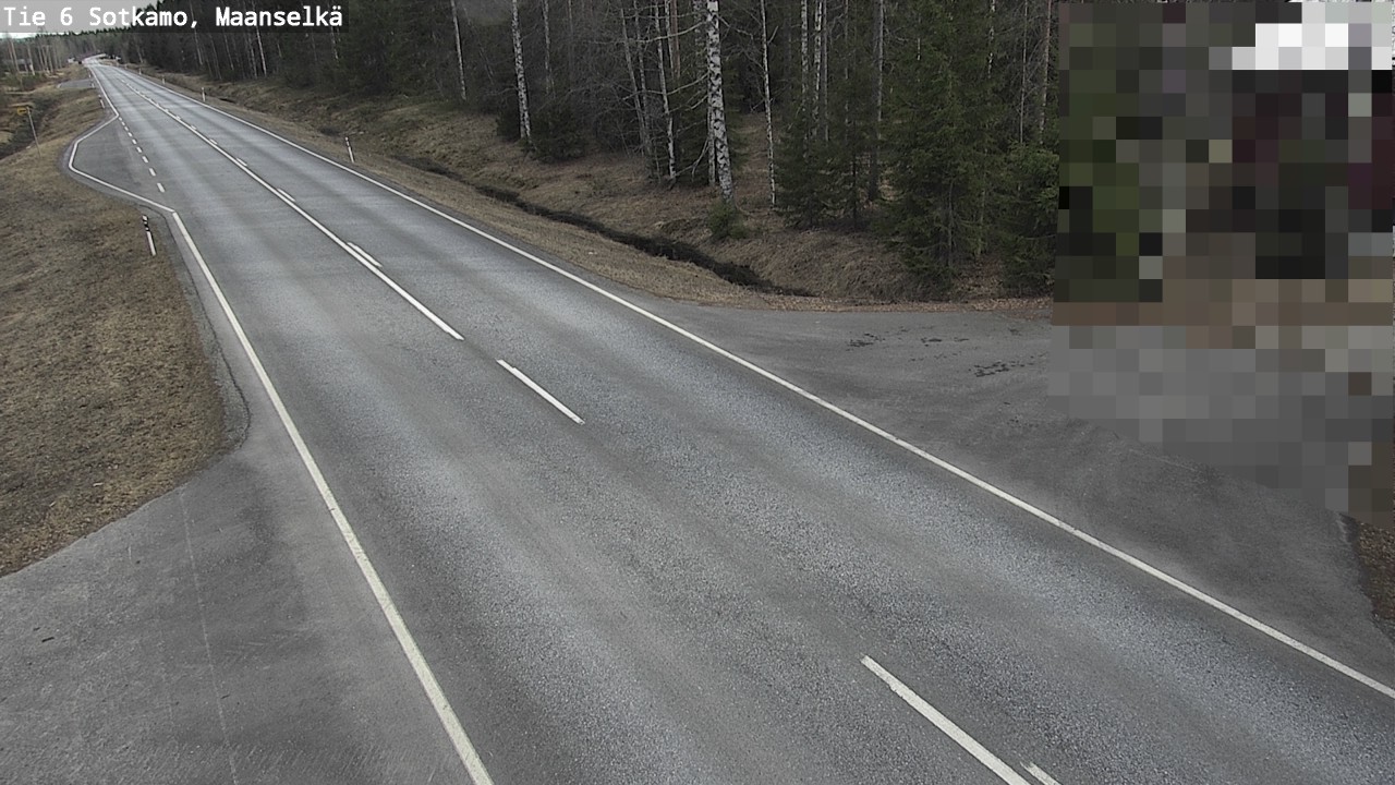 Weather Camera Image Väg 6 Sotkamo, Maanselkä, Sotkamo, Kainuu