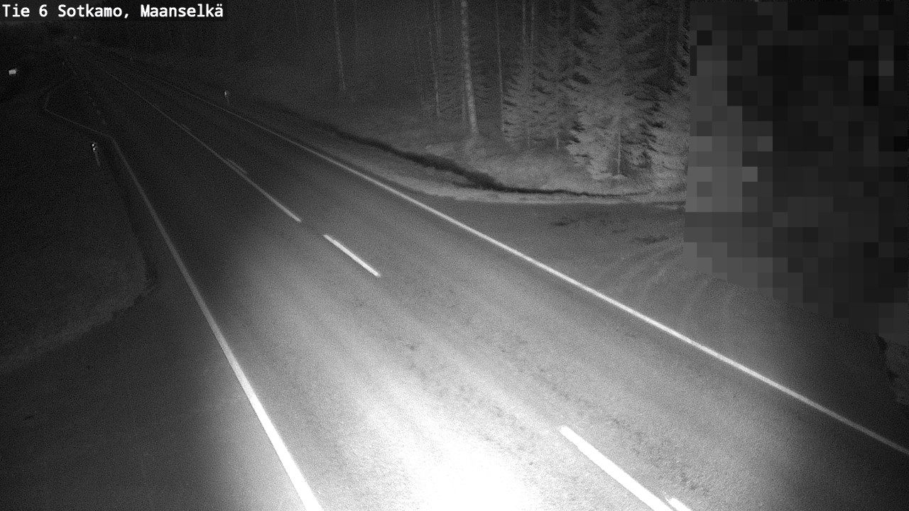 Weather Camera Image Väg 6 Sotkamo, Maanselkä, Sotkamo, Kainuu