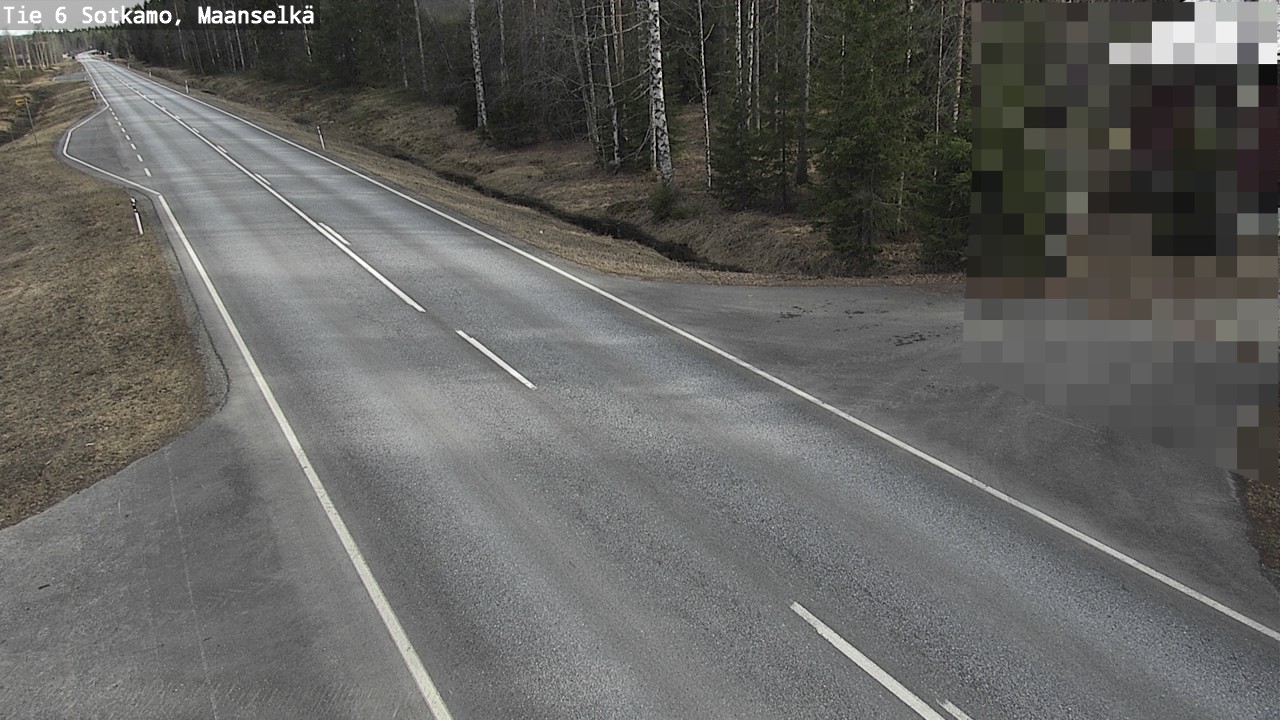 Weather Camera Image Väg 6 Sotkamo, Maanselkä, Sotkamo, Kainuu