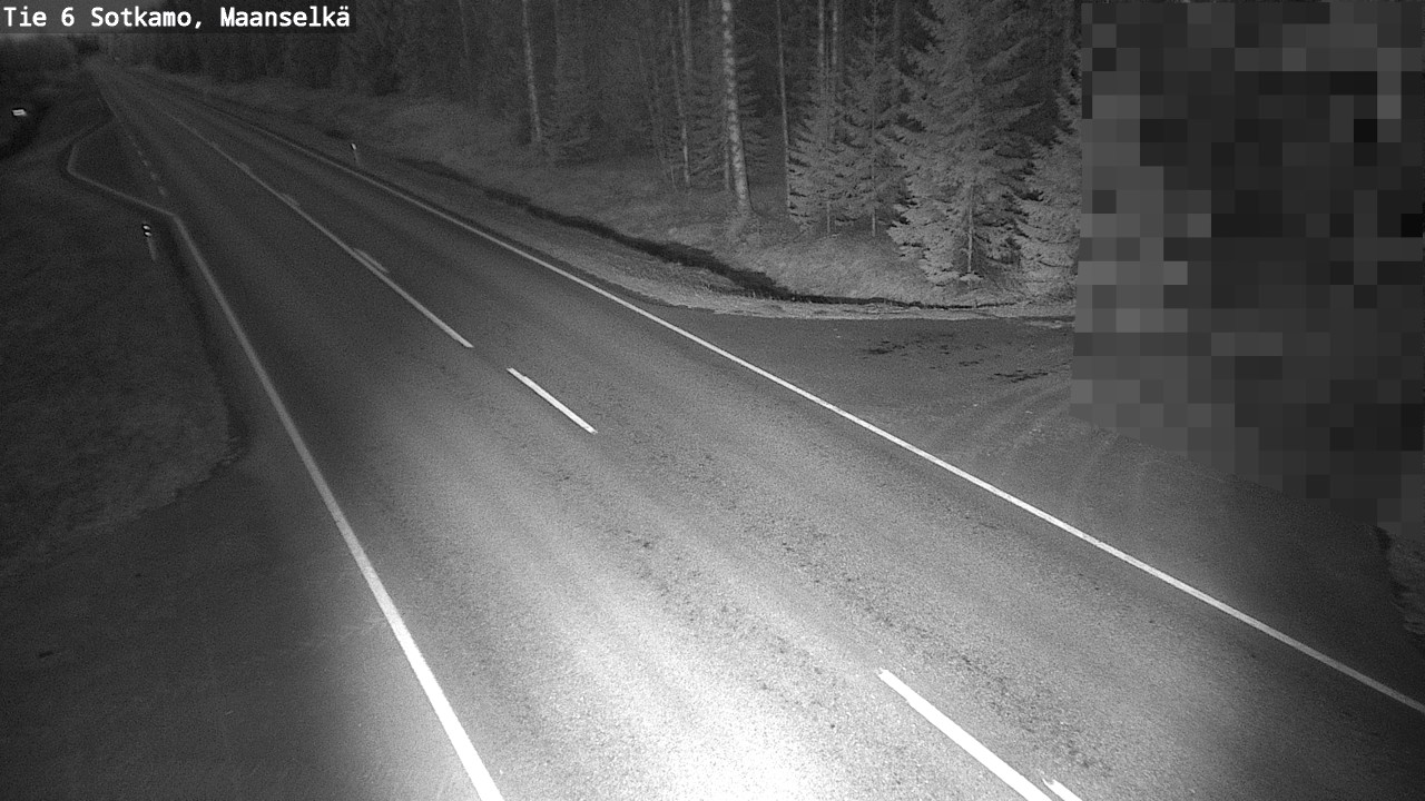 Weather Camera Image Väg 6 Sotkamo, Maanselkä, Sotkamo, Kainuu