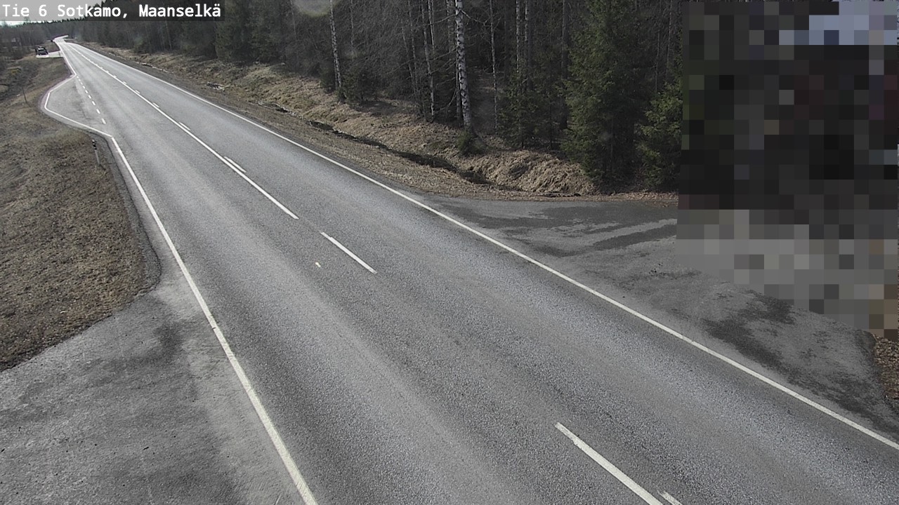 Weather Camera Image Väg 6 Sotkamo, Maanselkä, Sotkamo, Kainuu