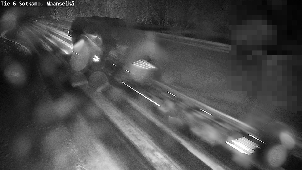 Weather Camera Image Väg 6 Sotkamo, Maanselkä, Sotkamo, Kainuu