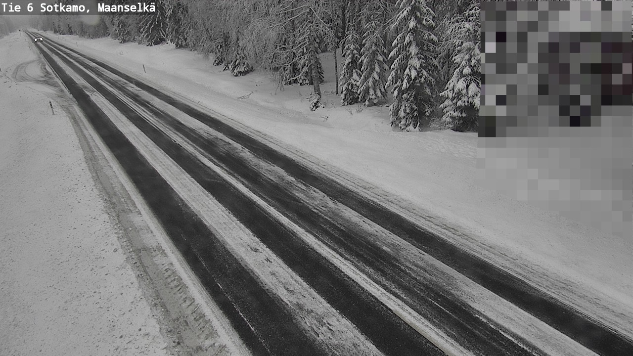 Weather Camera Image Väg 6 Sotkamo, Maanselkä, Sotkamo, Kainuu