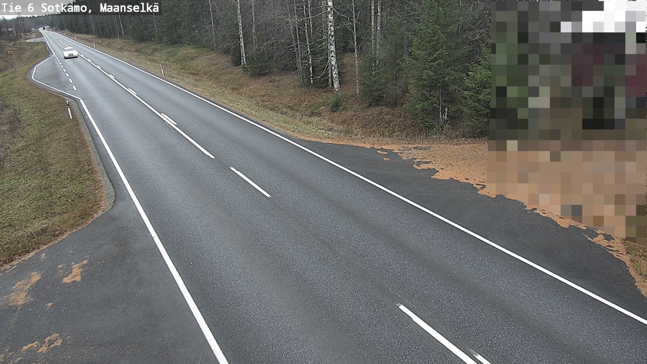 Weather Camera Image Väg 6 Sotkamo, Maanselkä, Sotkamo, Kainuu