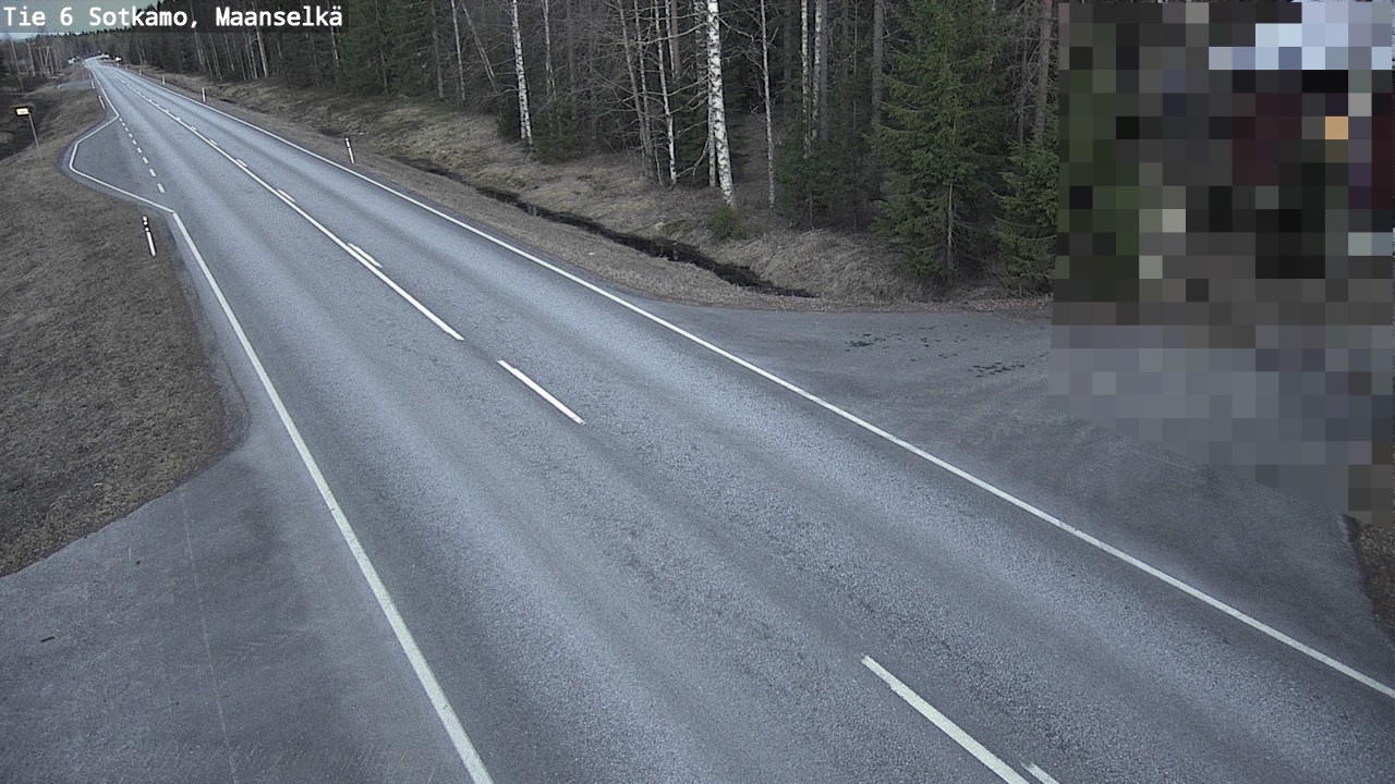 Weather Camera Image Väg 6 Sotkamo, Maanselkä, Sotkamo, Kainuu