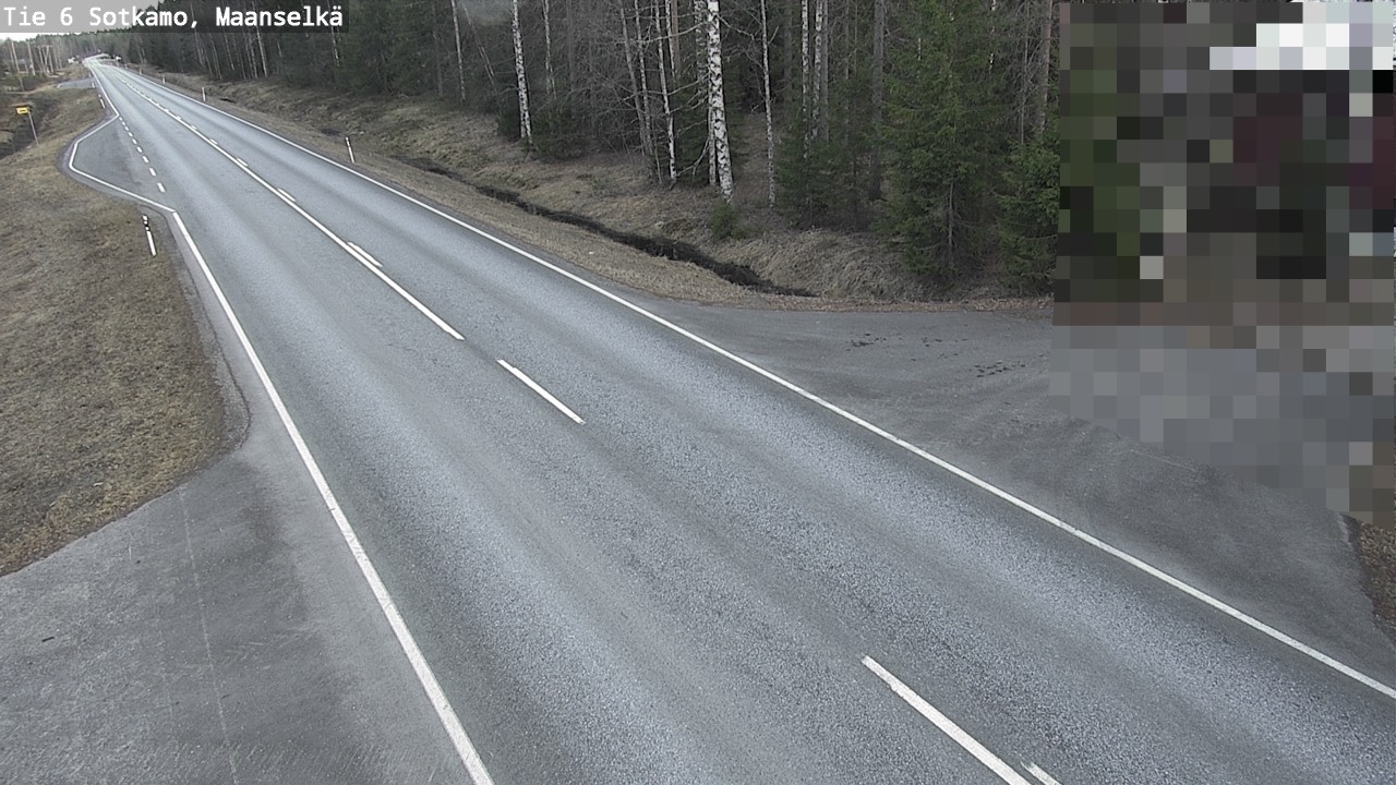 Weather Camera Image Väg 6 Sotkamo, Maanselkä, Sotkamo, Kainuu