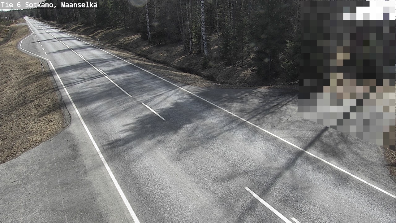 Weather Camera Image Väg 6 Sotkamo, Maanselkä, Sotkamo, Kainuu