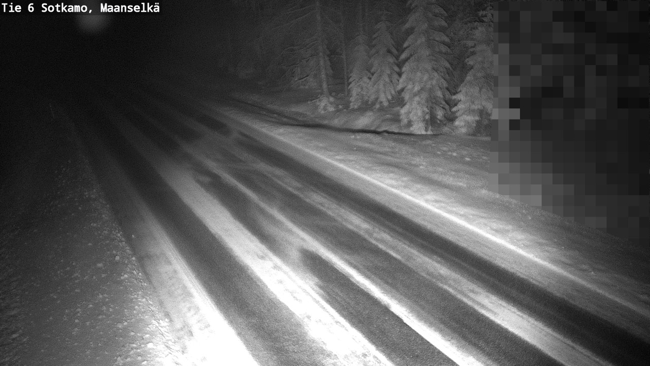 Weather Camera Image Väg 6 Sotkamo, Maanselkä, Sotkamo, Kainuu