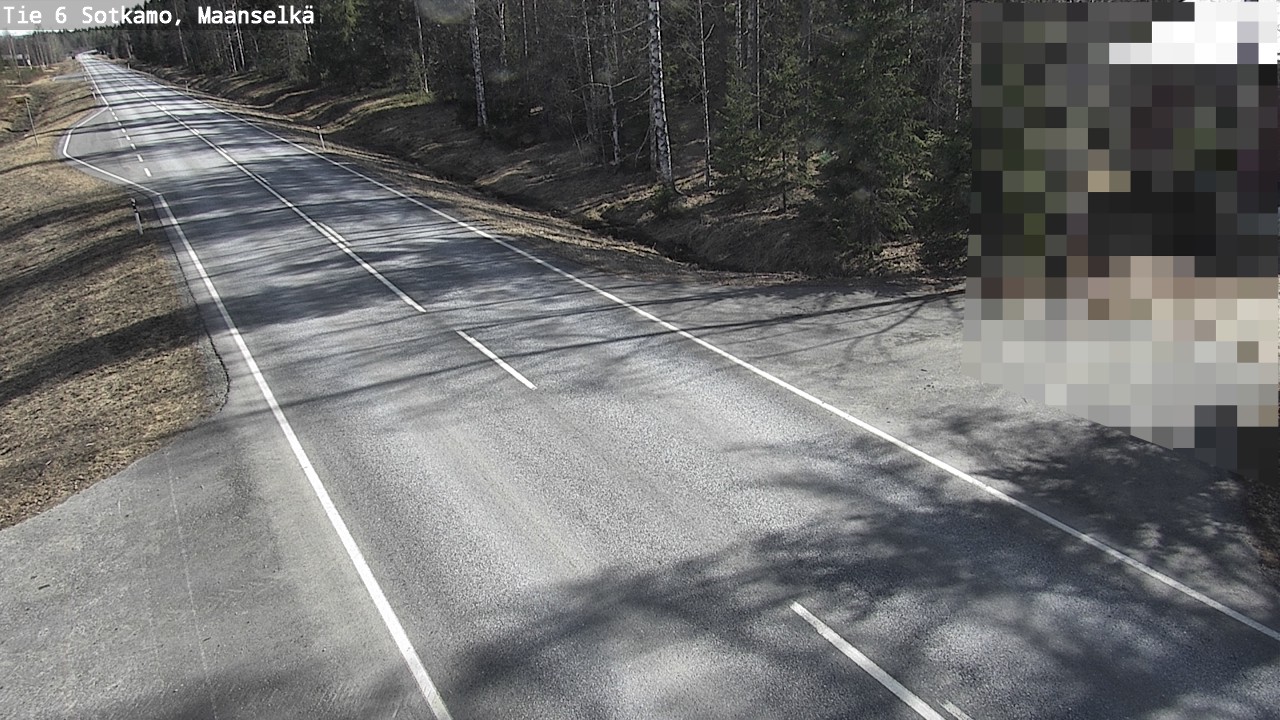 Weather Camera Image Väg 6 Sotkamo, Maanselkä, Sotkamo, Kainuu