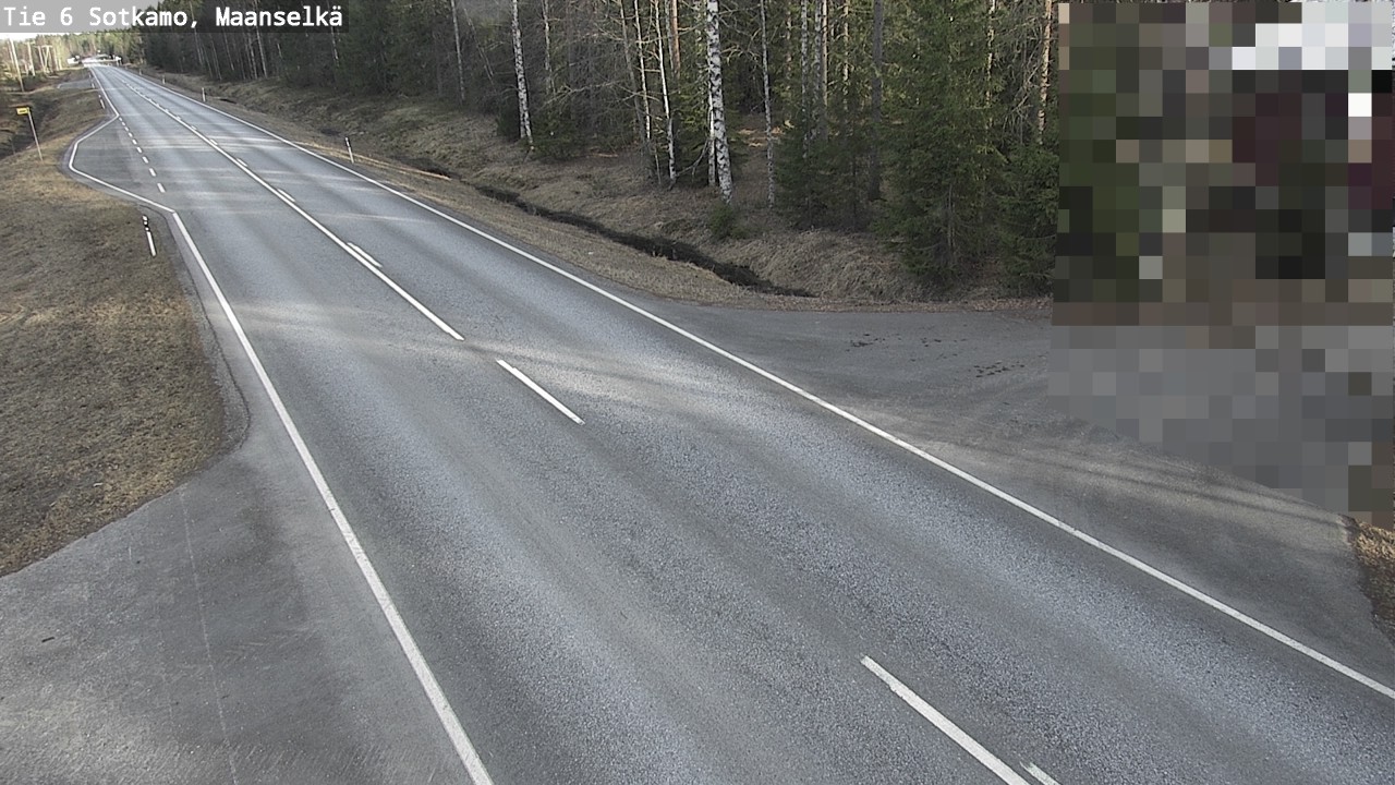 Weather Camera Image Väg 6 Sotkamo, Maanselkä, Sotkamo, Kainuu
