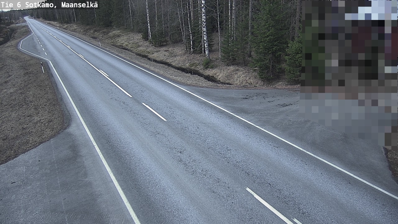 Weather Camera Image Väg 6 Sotkamo, Maanselkä, Sotkamo, Kainuu