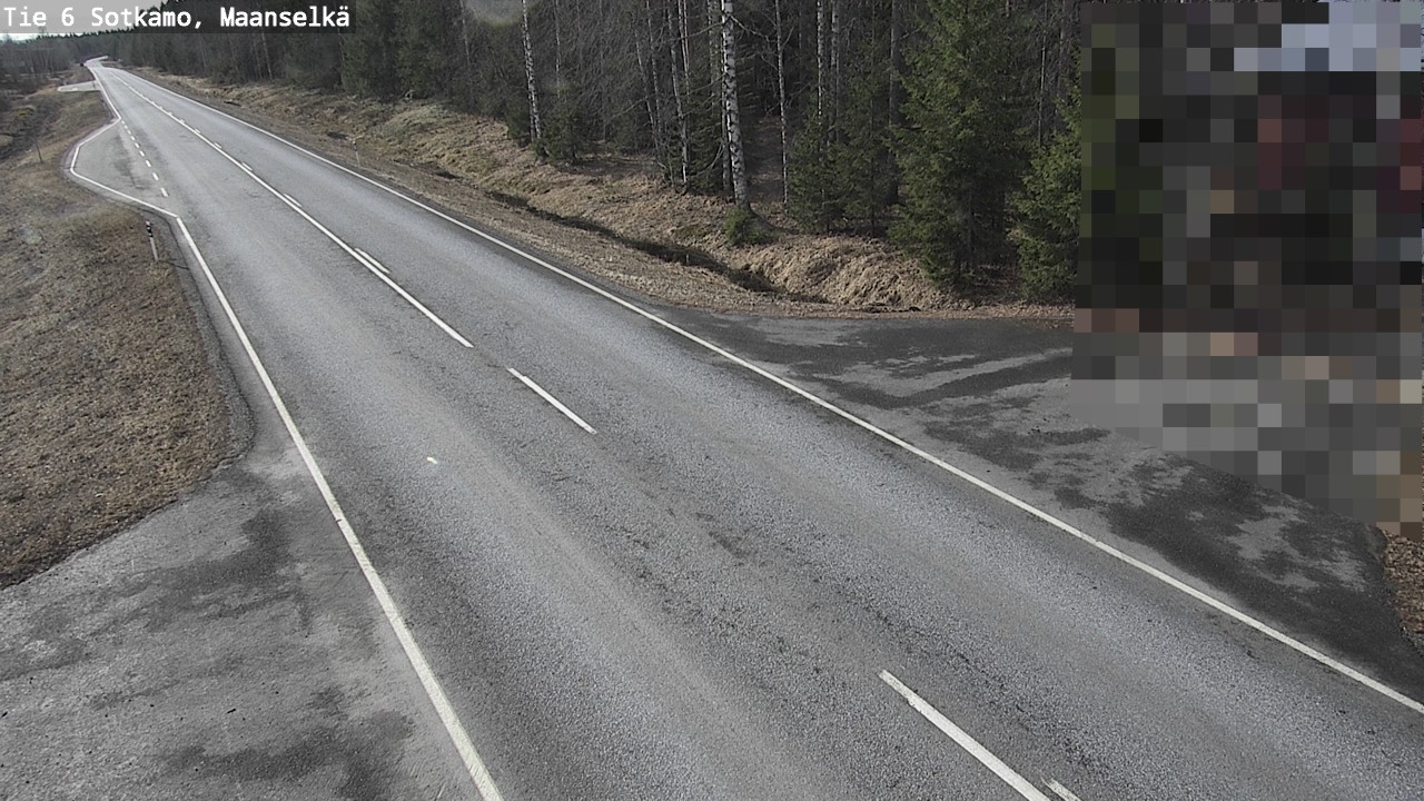 Weather Camera Image Väg 6 Sotkamo, Maanselkä, Sotkamo, Kainuu