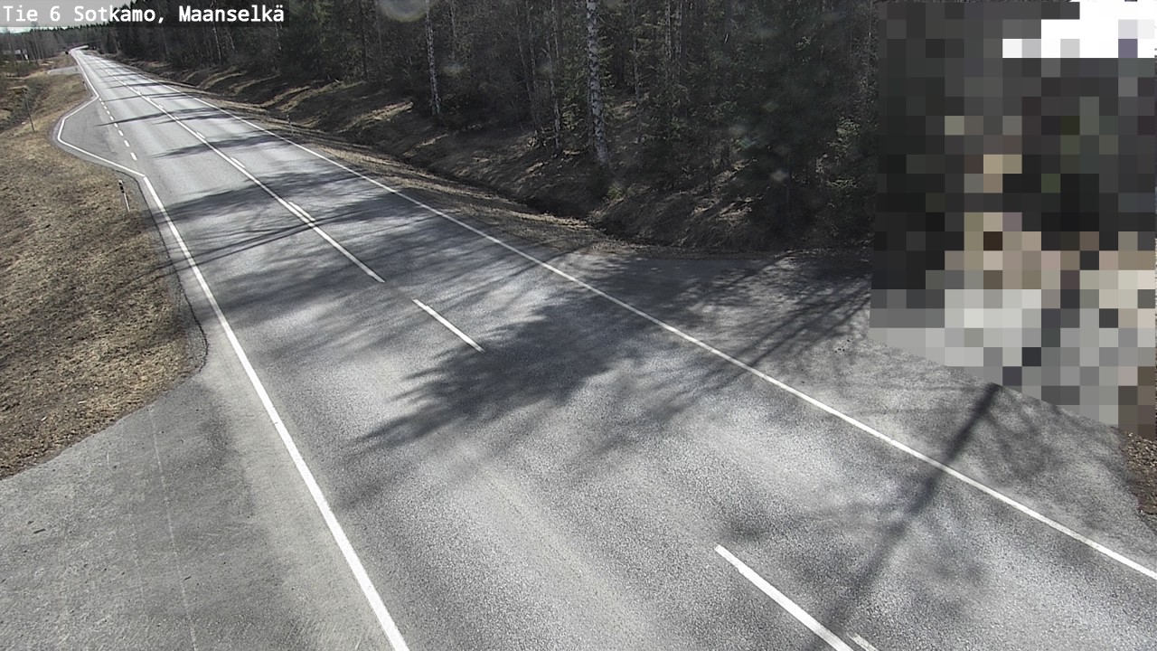 Weather Camera Image Väg 6 Sotkamo, Maanselkä, Sotkamo, Kainuu