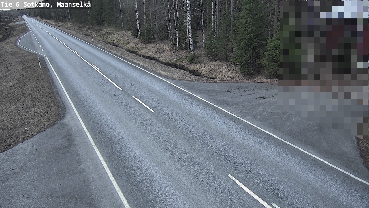 Weather Camera Image Väg 6 Sotkamo, Maanselkä, Sotkamo, Kainuu