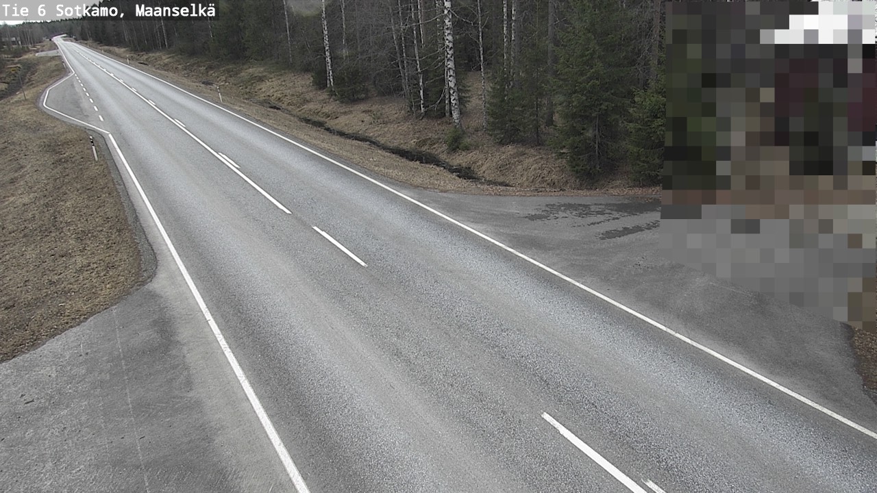 Weather Camera Image Väg 6 Sotkamo, Maanselkä, Sotkamo, Kainuu