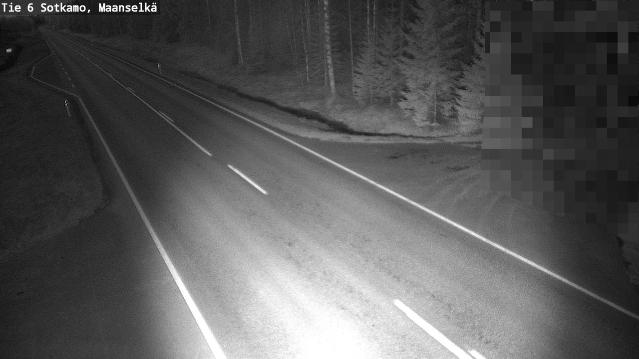 Weather Camera Image Väg 6 Sotkamo, Maanselkä, Sotkamo, Kainuu