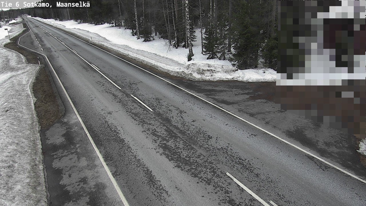 Weather Camera Image Väg 6 Sotkamo, Maanselkä, Sotkamo, Kainuu
