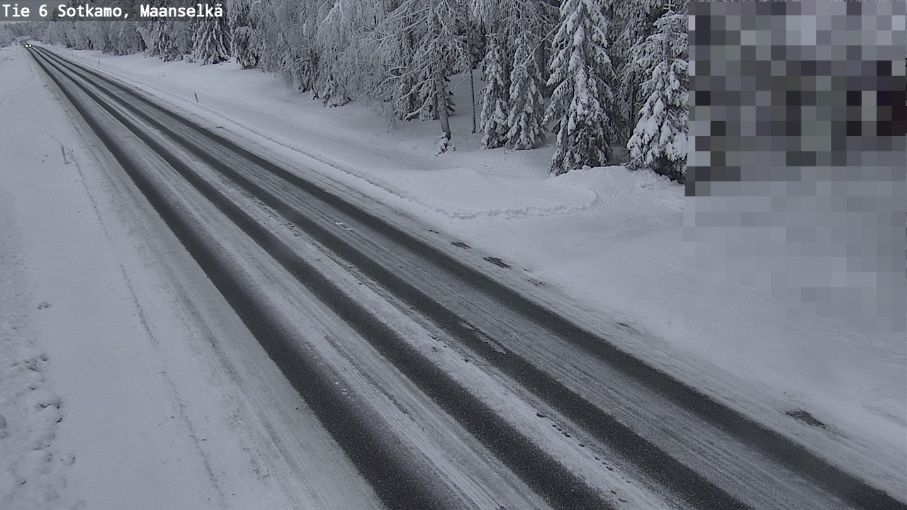 Weather Camera Image Väg 6 Sotkamo, Maanselkä, Sotkamo, Kainuu