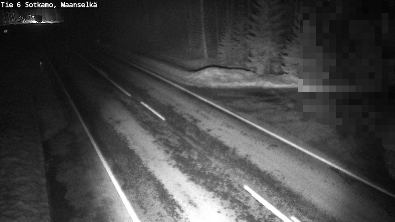 Weather Camera Image Väg 6 Sotkamo, Maanselkä, Sotkamo, Kainuu