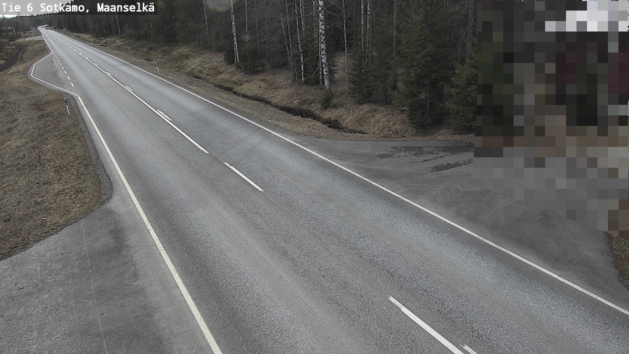 Weather Camera Image Väg 6 Sotkamo, Maanselkä, Sotkamo, Kainuu