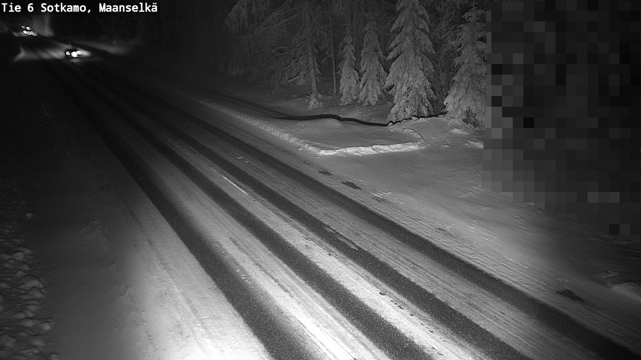 Weather Camera Image Väg 6 Sotkamo, Maanselkä, Sotkamo, Kainuu