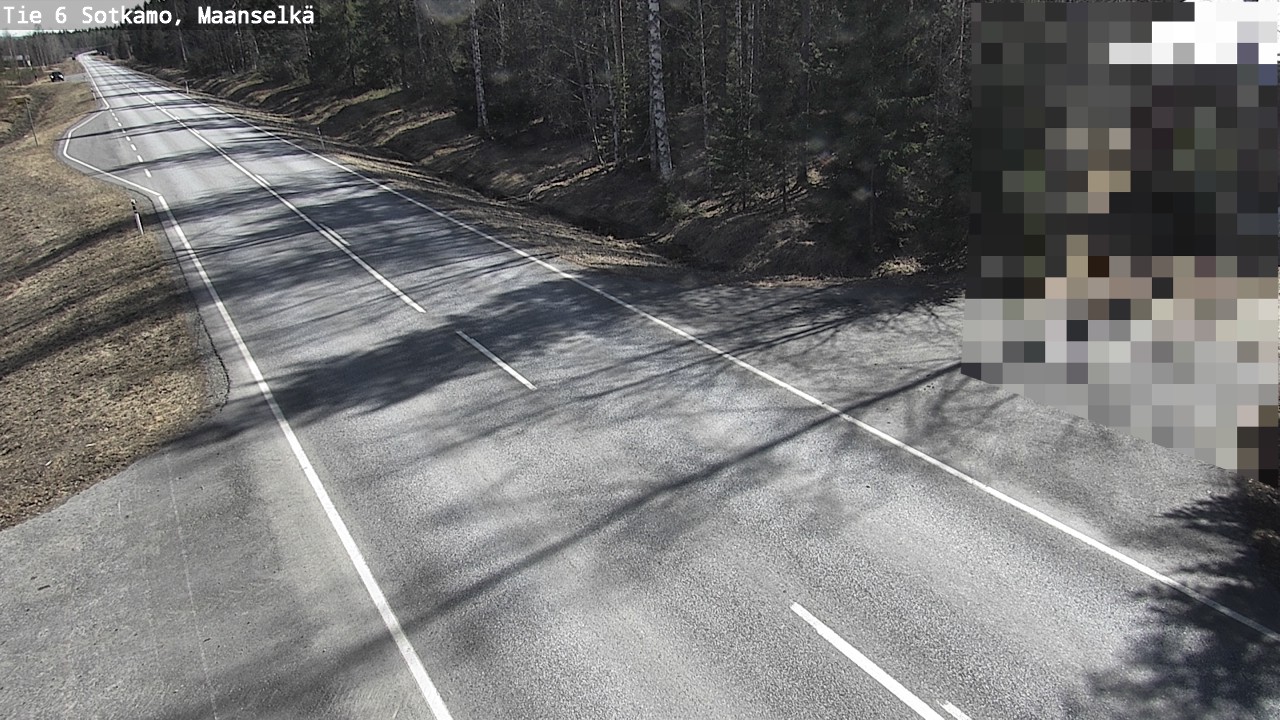 Weather Camera Image Väg 6 Sotkamo, Maanselkä, Sotkamo, Kainuu