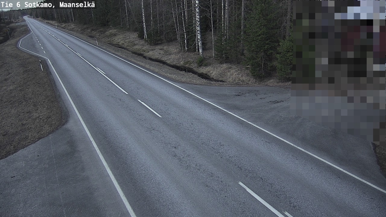 Weather Camera Image Väg 6 Sotkamo, Maanselkä, Sotkamo, Kainuu