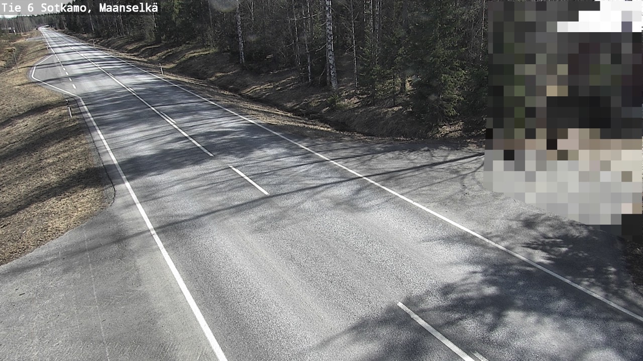 Weather Camera Image Väg 6 Sotkamo, Maanselkä, Sotkamo, Kainuu