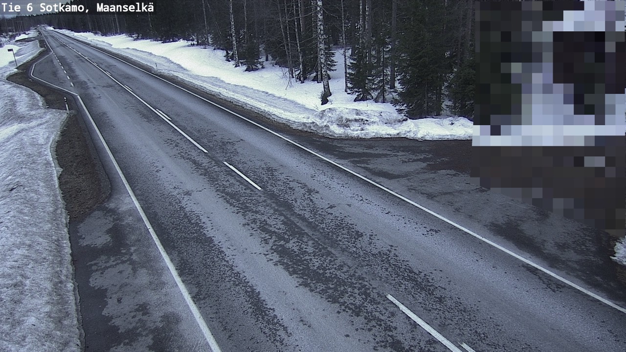 Weather Camera Image Väg 6 Sotkamo, Maanselkä, Sotkamo, Kainuu