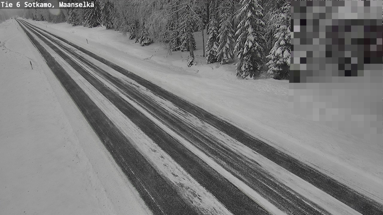 Weather Camera Image Väg 6 Sotkamo, Maanselkä, Sotkamo, Kainuu