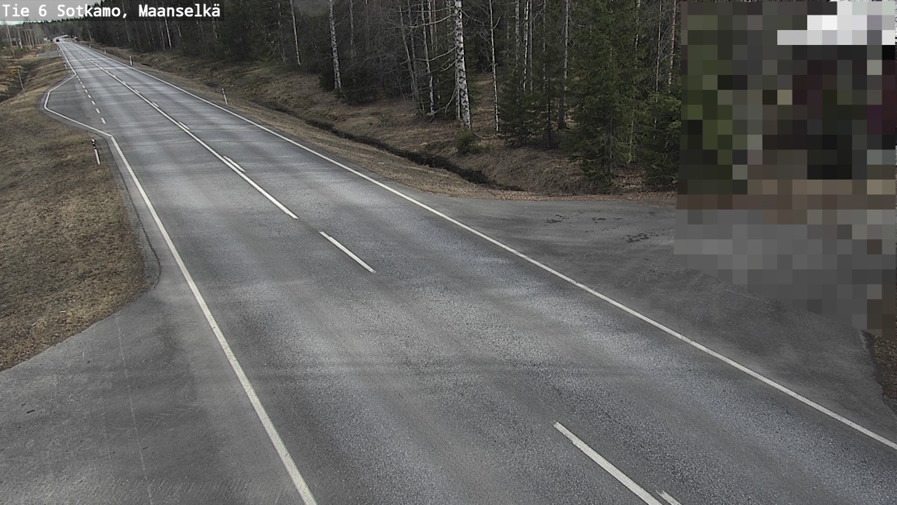 Weather Camera Image Väg 6 Sotkamo, Maanselkä, Sotkamo, Kainuu