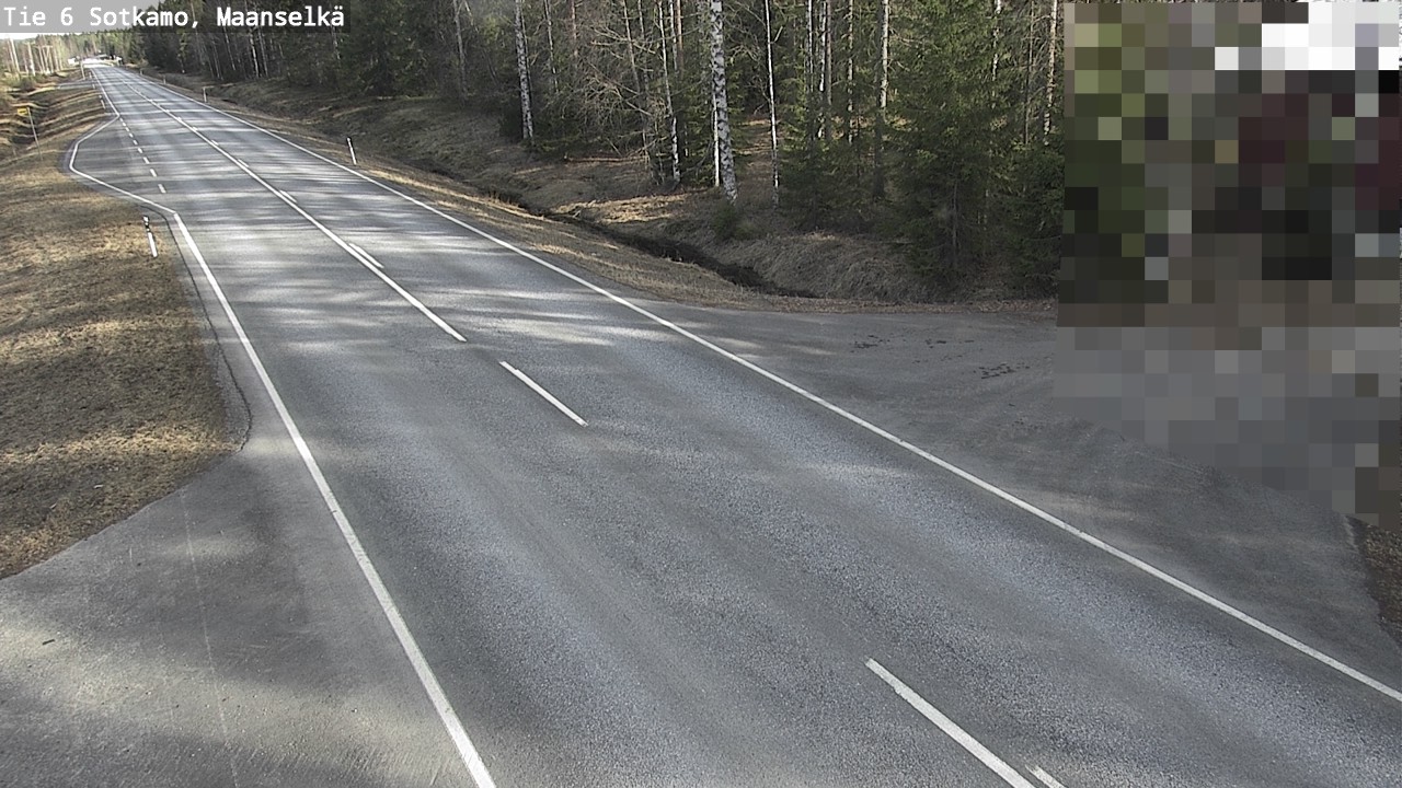 Weather Camera Image Väg 6 Sotkamo, Maanselkä, Sotkamo, Kainuu
