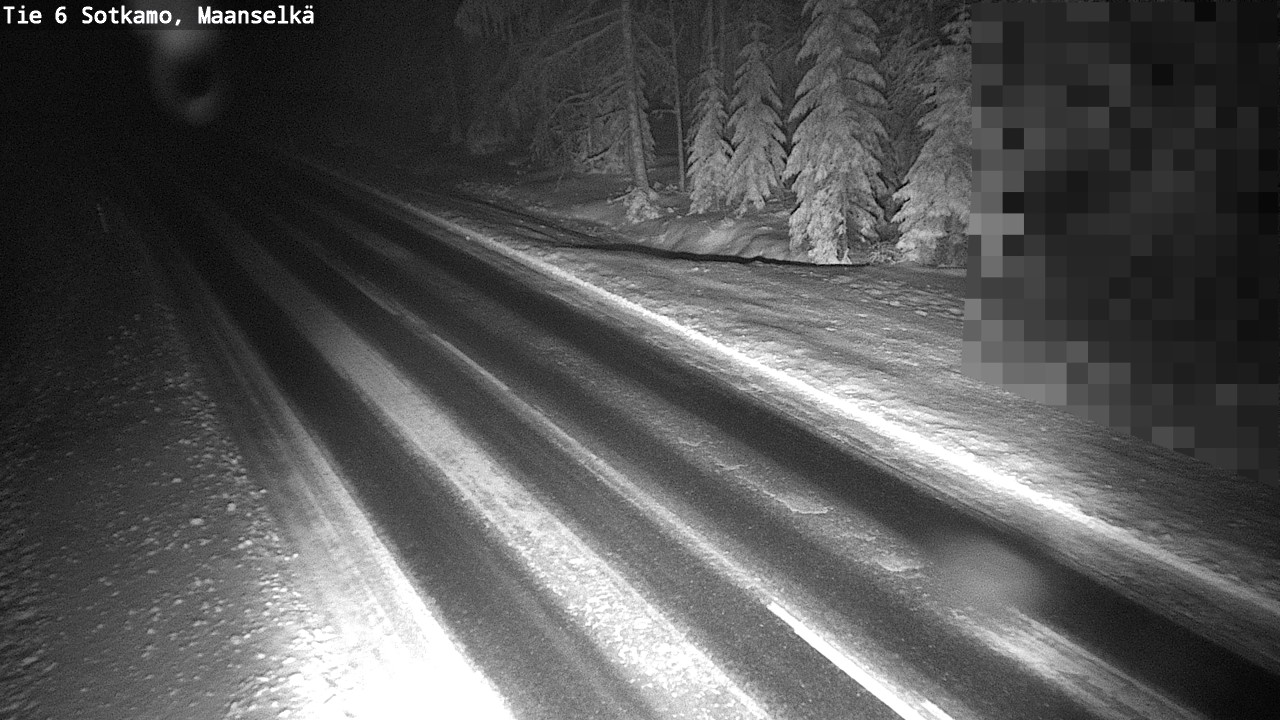 Weather Camera Image Väg 6 Sotkamo, Maanselkä, Sotkamo, Kainuu