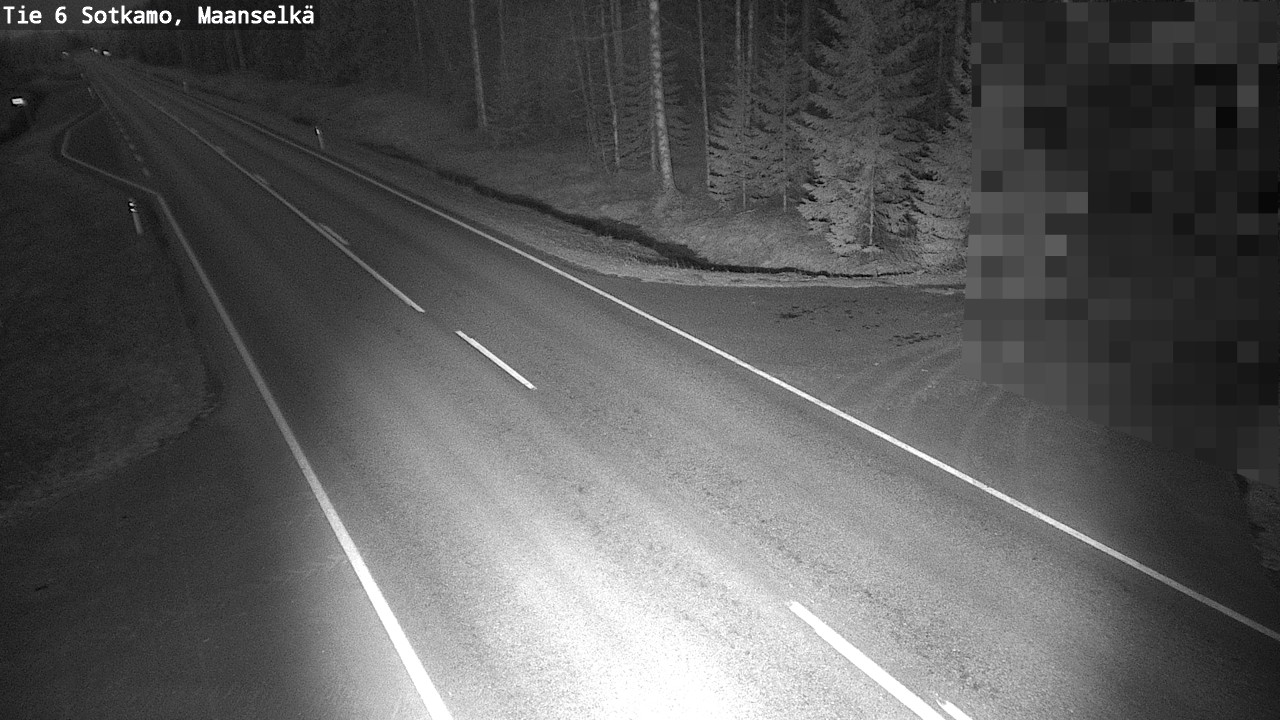 Weather Camera Image Väg 6 Sotkamo, Maanselkä, Sotkamo, Kainuu