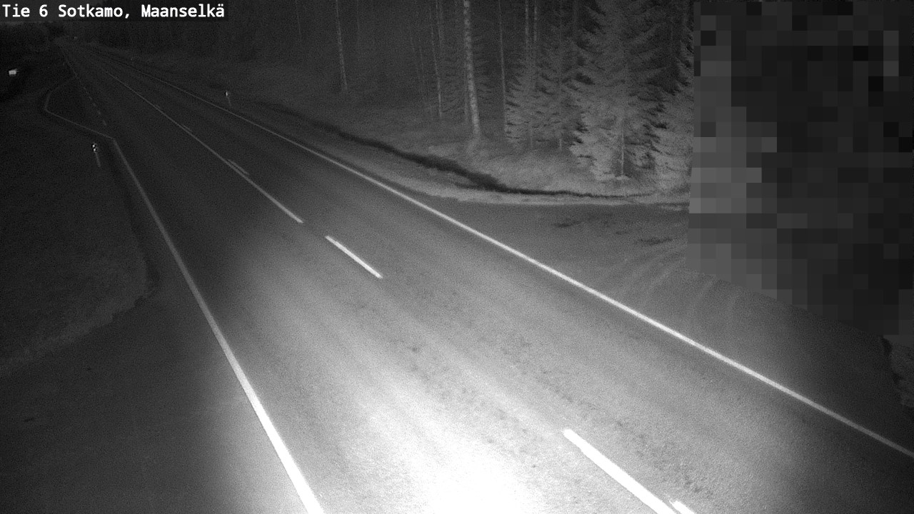 Weather Camera Image Väg 6 Sotkamo, Maanselkä, Sotkamo, Kainuu