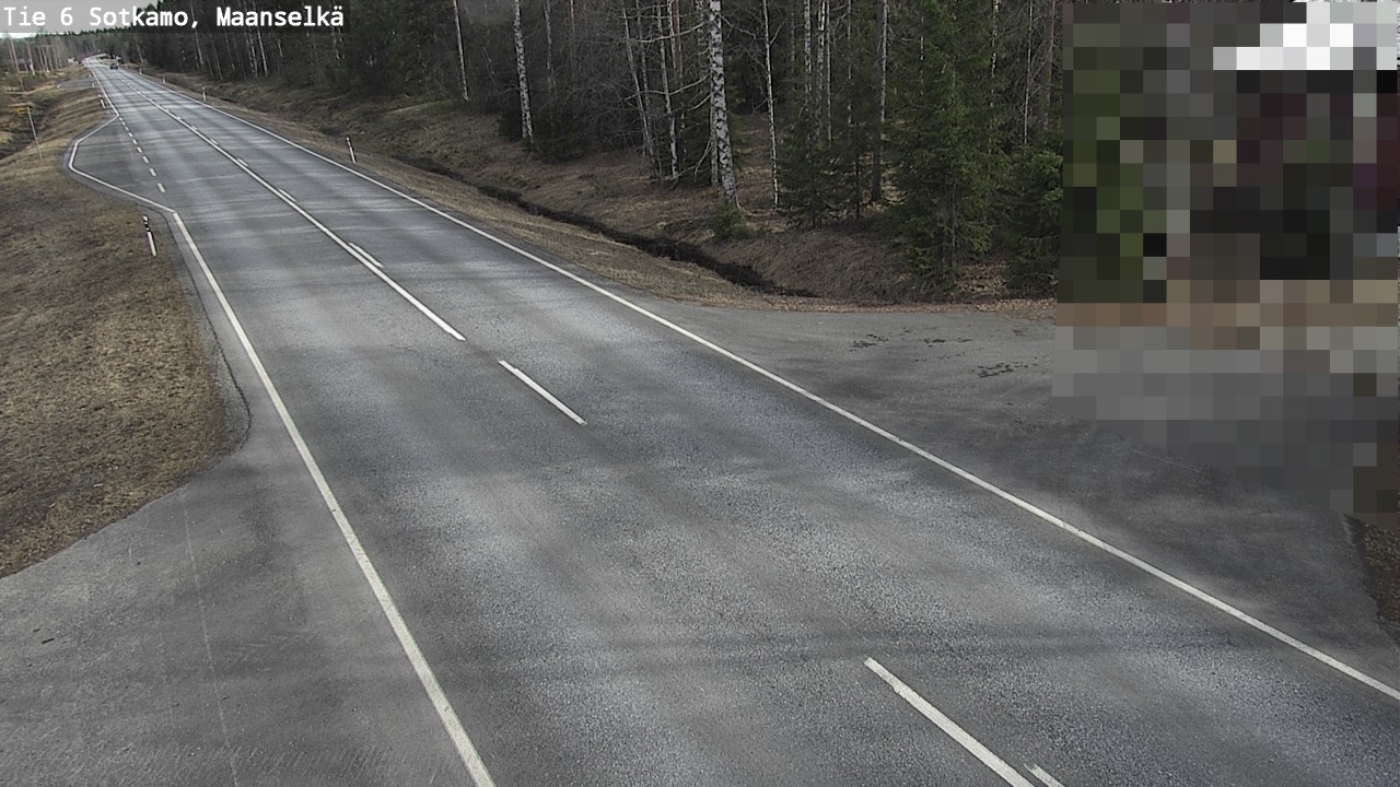 Weather Camera Image Väg 6 Sotkamo, Maanselkä, Sotkamo, Kainuu