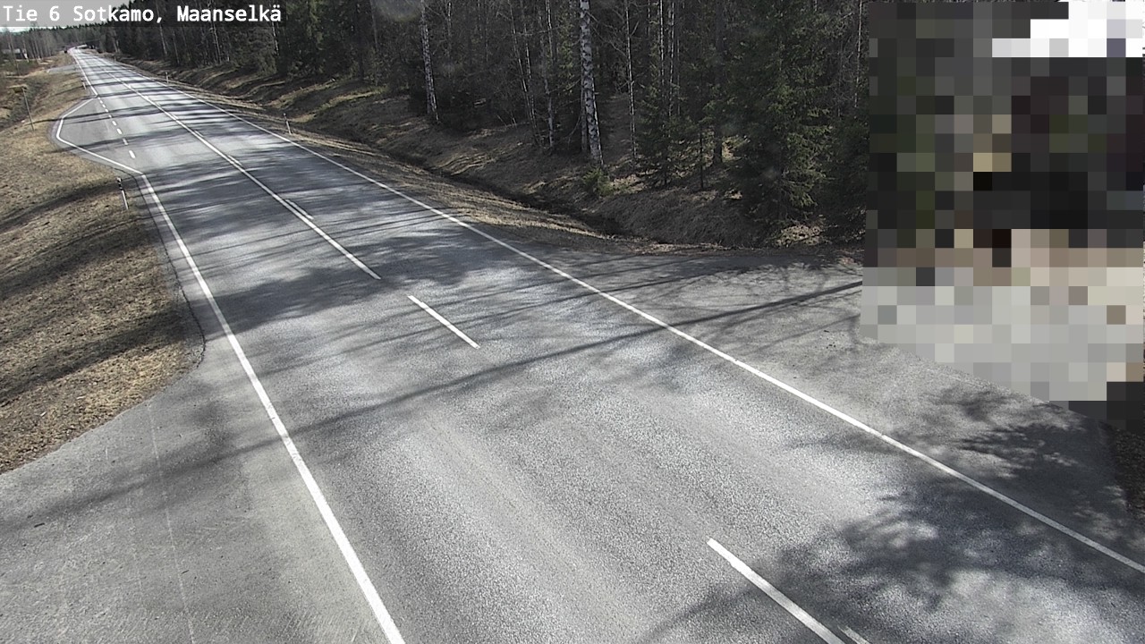 Weather Camera Image Väg 6 Sotkamo, Maanselkä, Sotkamo, Kainuu