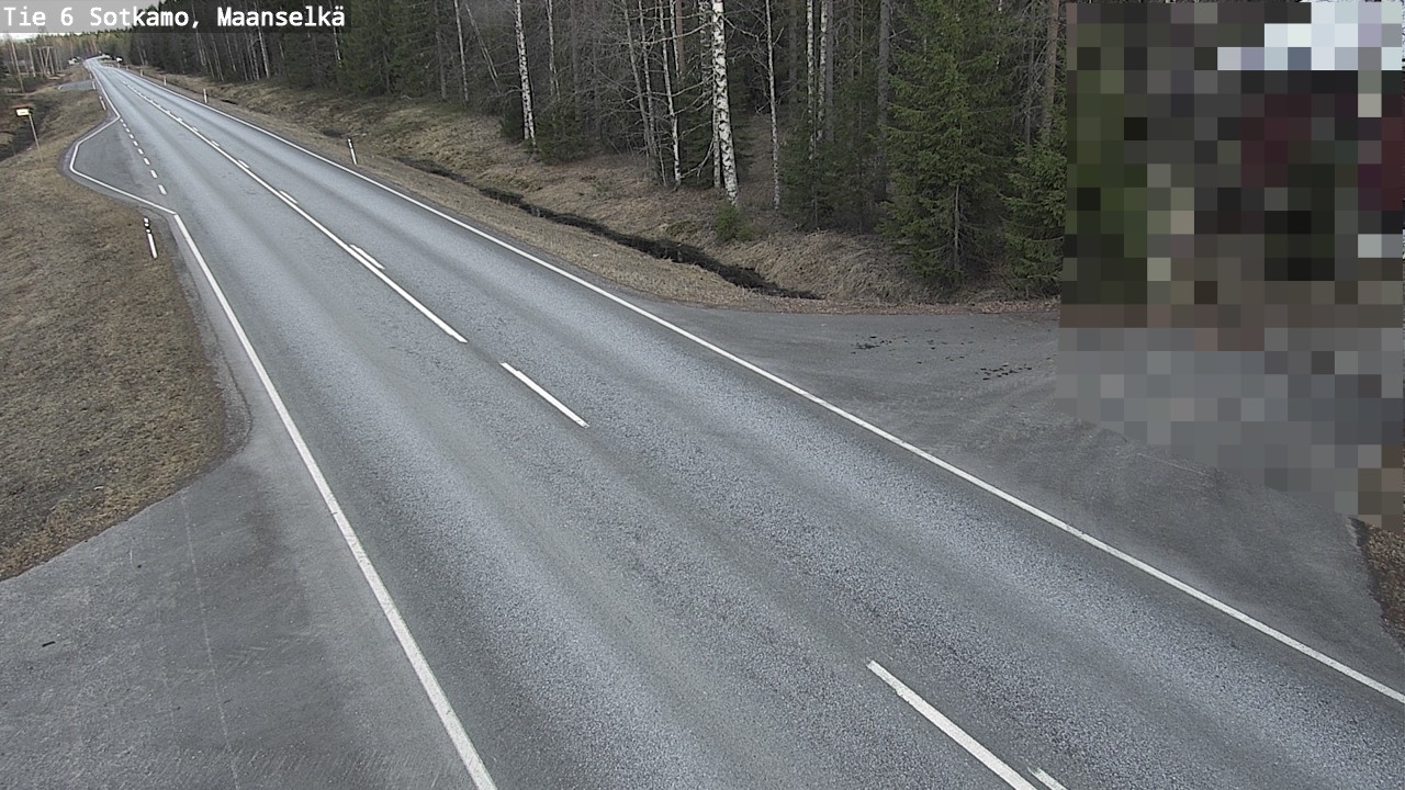 Weather Camera Image Väg 6 Sotkamo, Maanselkä, Sotkamo, Kainuu