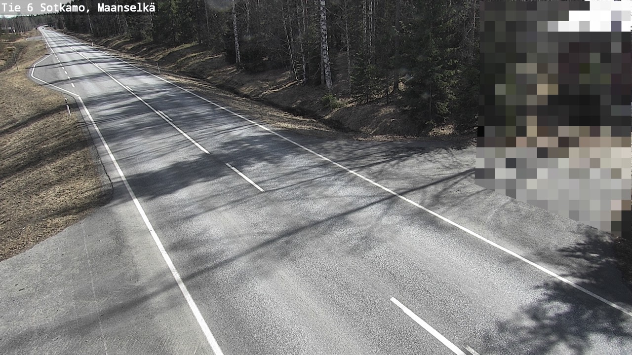 Weather Camera Image Väg 6 Sotkamo, Maanselkä, Sotkamo, Kainuu