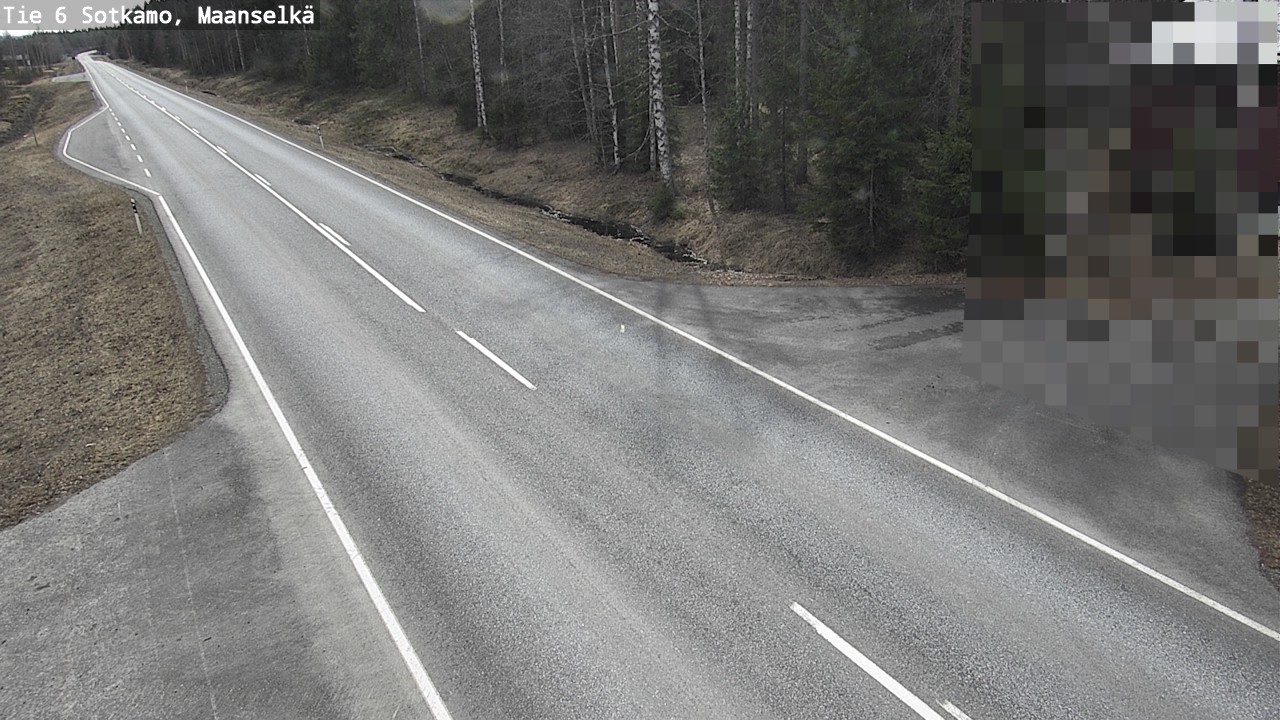 Weather Camera Image Väg 6 Sotkamo, Maanselkä, Sotkamo, Kainuu