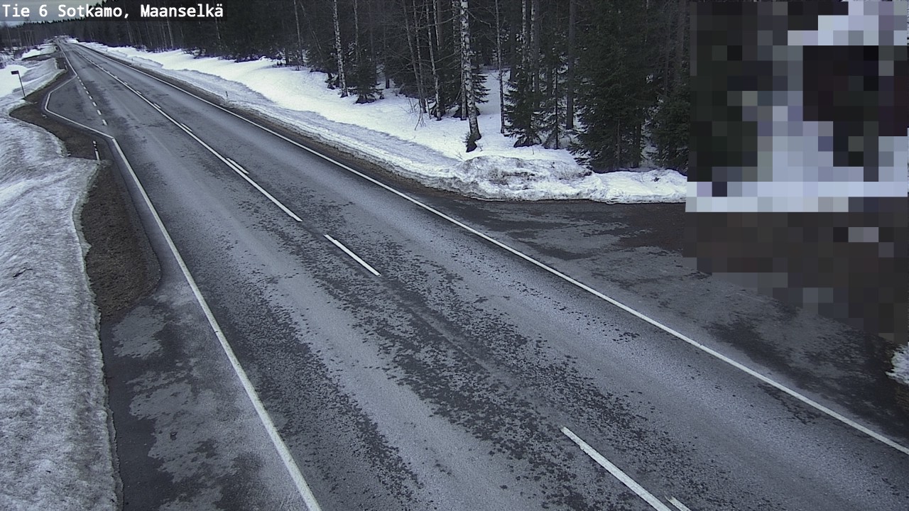 Weather Camera Image Väg 6 Sotkamo, Maanselkä, Sotkamo, Kainuu