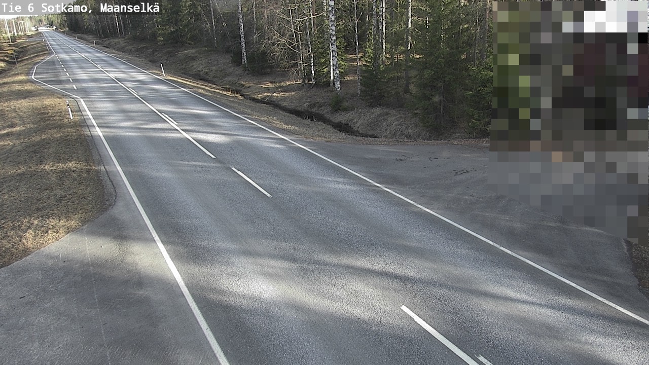 Weather Camera Image Väg 6 Sotkamo, Maanselkä, Sotkamo, Kainuu