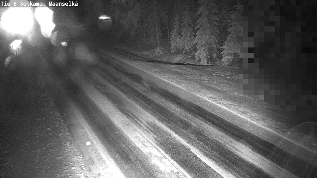 Weather Camera Image Väg 6 Sotkamo, Maanselkä, Sotkamo, Kainuu