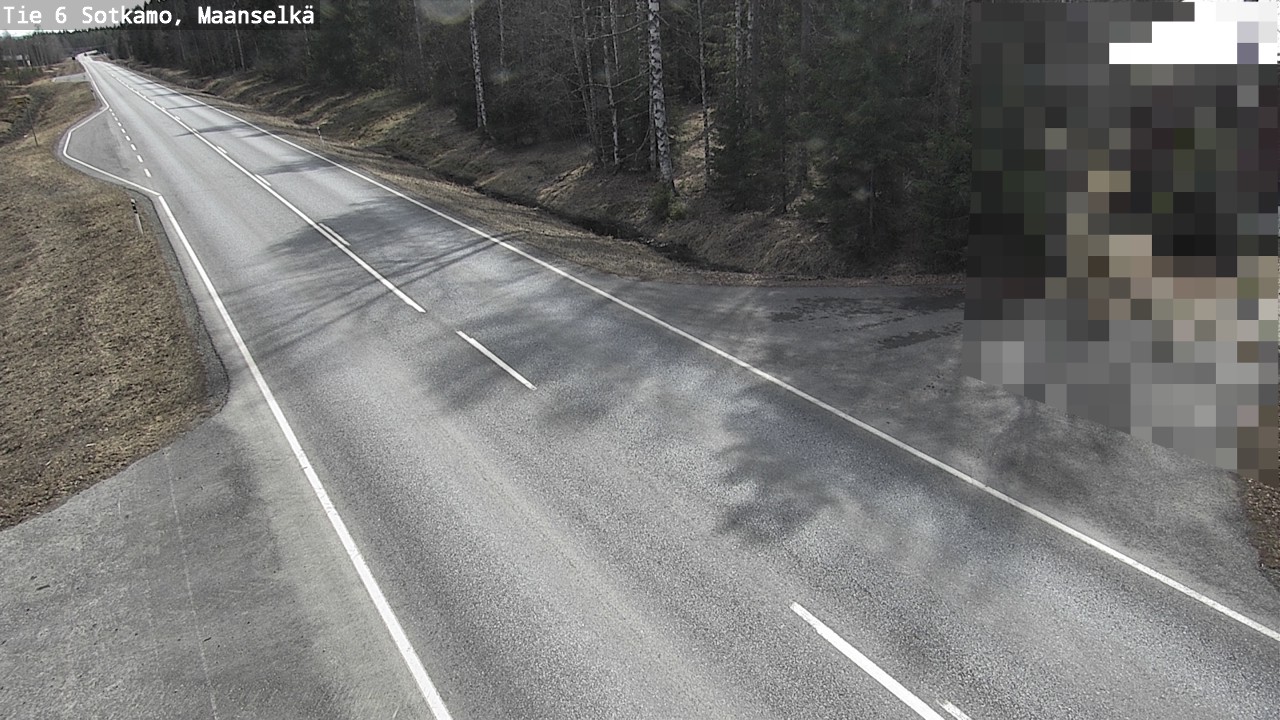 Weather Camera Image Väg 6 Sotkamo, Maanselkä, Sotkamo, Kainuu