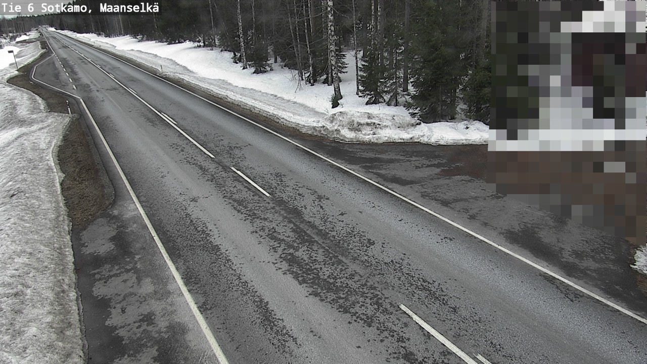 Weather Camera Image Väg 6 Sotkamo, Maanselkä, Sotkamo, Kainuu