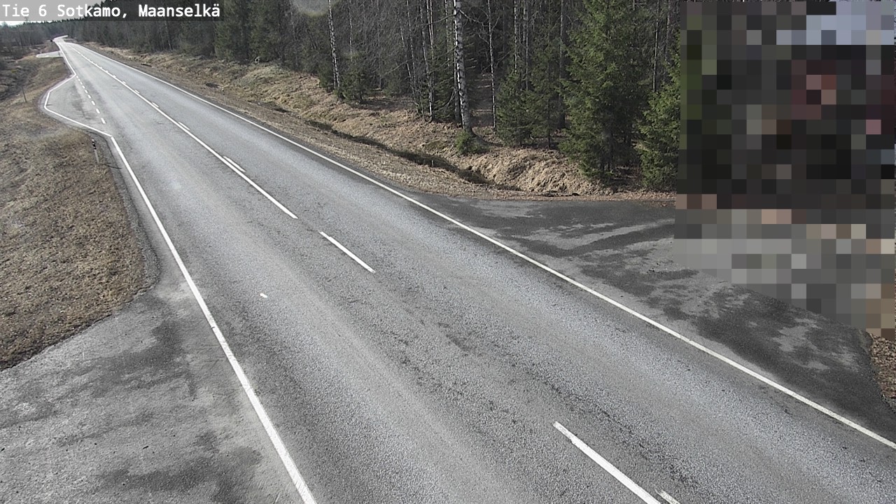 Weather Camera Image Väg 6 Sotkamo, Maanselkä, Sotkamo, Kainuu